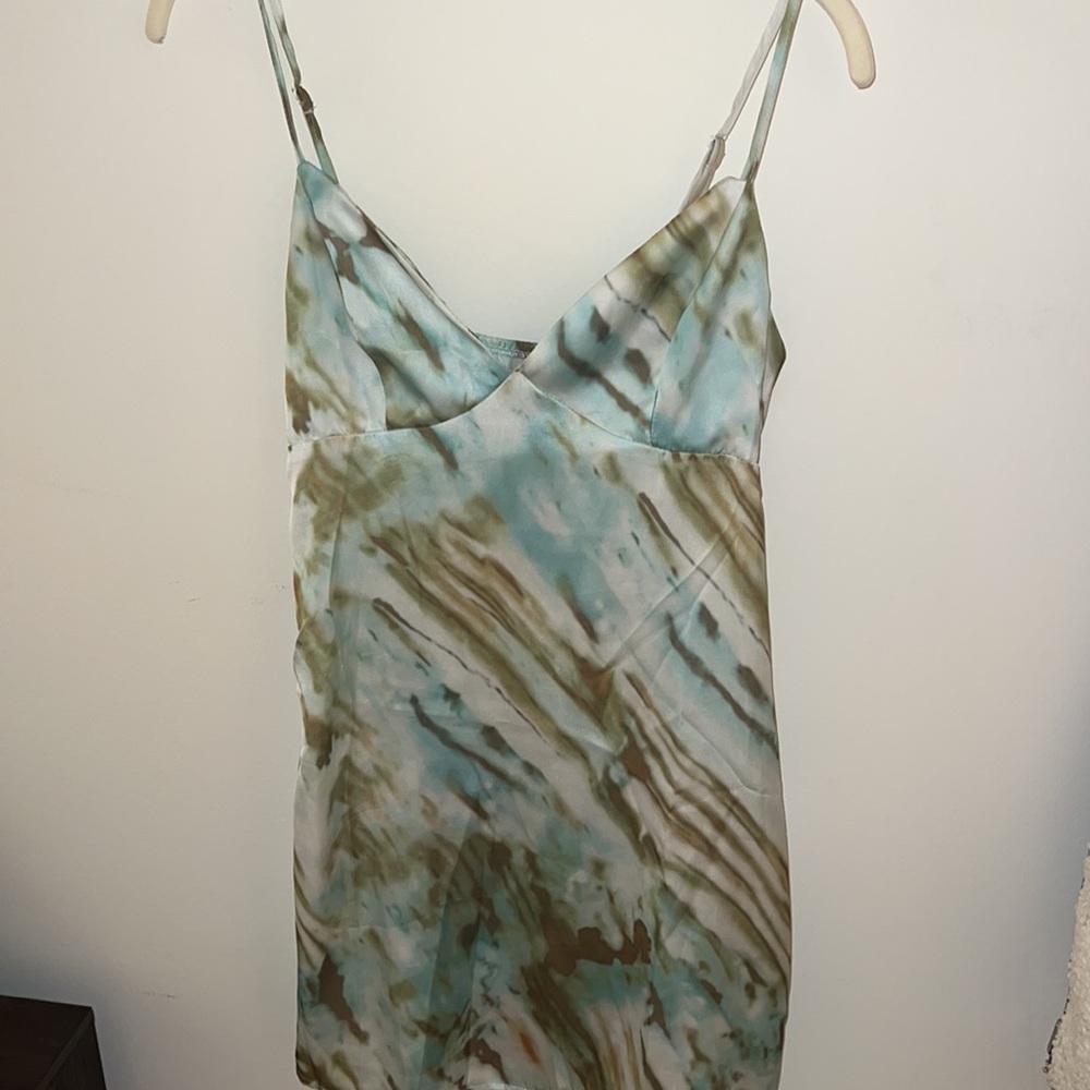 Mini silk dress